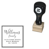 Tampons Encreurs nom de famille adresse de retour (Tamponné)
