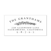 Tampons Encreurs Nom de famille botanique classique Adresse de reto (Impression)