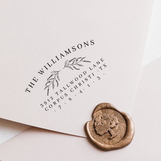 Tampons Encreurs Nom de famille botanique classique Adresse de reto