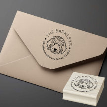 Nom de famille de chien Goldendoodle rond Adresse