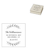 Tampons Encreurs Nom de famille de script personnalisé Adresse de r (Tamponné)