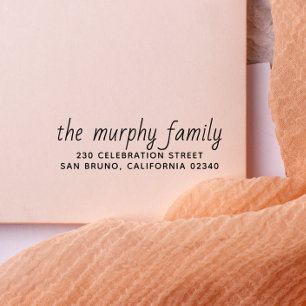 Tampons Encreurs Nom de famille do-it-yourself simple et adresse de
