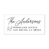 Tampons Encreurs Nom de famille du script et numéro de porte (Impression)