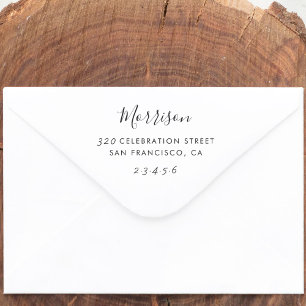 Tampons Encreurs Nom de famille personnalisé et adresse de retour T