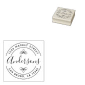 Tampons Encreurs Nom de famille Script Créez votre propre adresse d (Tamponné)