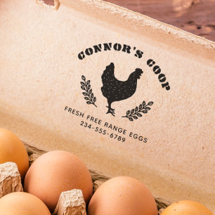 Tampons Encreurs Nom de la ferme crayon rustique Hen Silhouette & C
