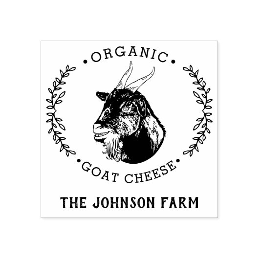 Tampons Encreurs Nom de la ferme laitière de chèvre (Impression)