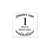 Tampons Encreurs Nom de la ferme | Nombre D'Oeufs | Timbre d'oeufs (Impression)