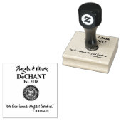 Tampons Encreurs Nom de la mariée et de la chambre catholique avec  (Tamponné)