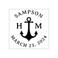 Nom de l'Ancre de navire nautique Date et deux let