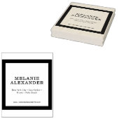 Tampons Encreurs Nom de l'emballage de détail élégant Site Web #3 (Tamponné)