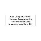 Tampons Encreurs Nom de l'entreprise, Adresse Information Wood (Impression)