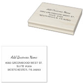 Tampons Encreurs Nom de l'entreprise Adresse simple et de retour (Tamponné)