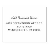 Tampons Encreurs Nom de l'entreprise Adresse simple et de retour (Impression)