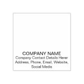 Tampons Encreurs Nom de l'entreprise Coordonnées Timbre en caoutcho (Impression)