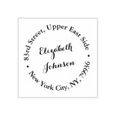 Tampons Encreurs Nom de script élégant personnalisé Adresse de reto (Impression)