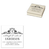 Tampons Encreurs Nom de script monographique classique Adresse de r (Tamponné)