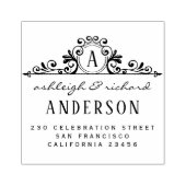 Tampons Encreurs Nom de script monographique classique Adresse de r (Impression)