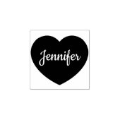 Tampons Encreurs Nom de script personnalisé Coeur personnalisé (Impression)