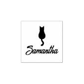 Tampons Encreurs Nom de script personnalisé moderne Cat (Impression)