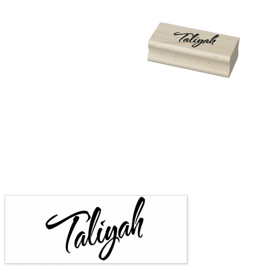 Tampons Encreurs Nom de Taliyah en police cursive (Tamponné)