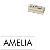 Tampons Encreurs Nom du bloc Timbre en caoutchouc personnalisé (Tamponné)