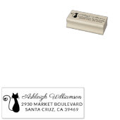 Tampons Encreurs Nom du chat et du coeur - Nom du script Adresse de (Tamponné)