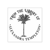 Tampons Encreurs Nom du livre de la bibliothèque du palmier dattier (Impression)