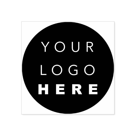 Tampons Encreurs Nom du logo de l'entreprise Marque simple Noir Bla (Impression)