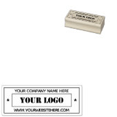 Tampons Encreurs Nom du logo de l'entreprise personnalisé Site Web (Tamponné)