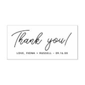 Tampons Encreurs Nom du Merci de script (Impression)