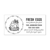 Tampons Encreurs Nom du poulet Famille Agritourisme OEuf Carton Tim (Impression)