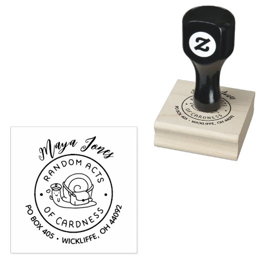 Tampons Encreurs Nom du script Actes aléatoires de carnage Adresse  (Tamponné)