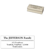 Tampons Encreurs Nom et adresse de famille minimale (Tamponné)