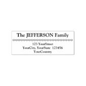 Tampons Encreurs Nom et adresse de famille minimale (Impression)