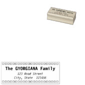 Tampons Encreurs Nom et adresse de famille simple (Tamponné)