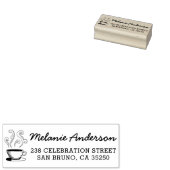 Tampons Encreurs Nom et adresse de retour de la coupe de café à mai (Tamponné)