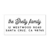 Tampons Encreurs Nom et adresse du script rétro (Impression)