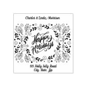 Tampons Encreurs Nom et adresse, Joyeuses fêtes, (Impression)