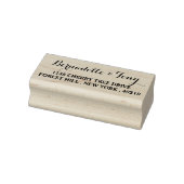 Tampons Encreurs Nom et adresse personnalisés élégants Timbre d'art (Tampon)