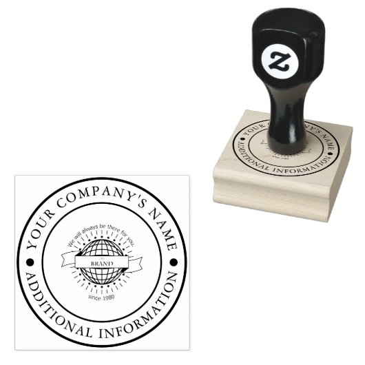 Tampons Encreurs Nom et logo Timbre en caoutchouc personnalisé (Tamponné)