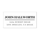 Tampons Encreurs Nom moderne et adresse de retour (Impression)