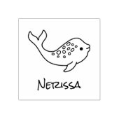 Tampons Encreurs Nom Narwhal sans broche Timbre en caoutchouc (Impression)