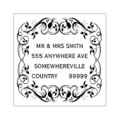 Tampons Encreurs Nom personnalisé Adresse Caoutchouc Bois Bloc Timb (Impression)