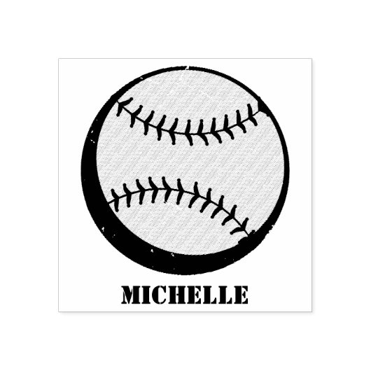 Tampons Encreurs Nom personnalisé Baseball (Impression)