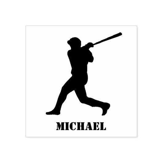 Tampons Encreurs Nom personnalisé Baseball (Impression)
