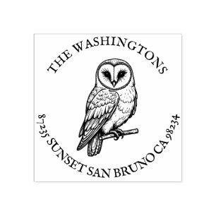 Tampons Encreurs Nom personnalisé Boule de l'étable Adresse de reto