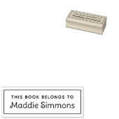 Tampons Encreurs Nom Personnalisé Ce Livre Appartient À La Biblioth (Tamponné)