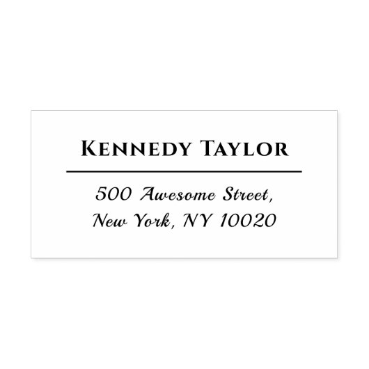 Tampons Encreurs Nom personnalisé cool tendance Script Texte Adress (Impression)