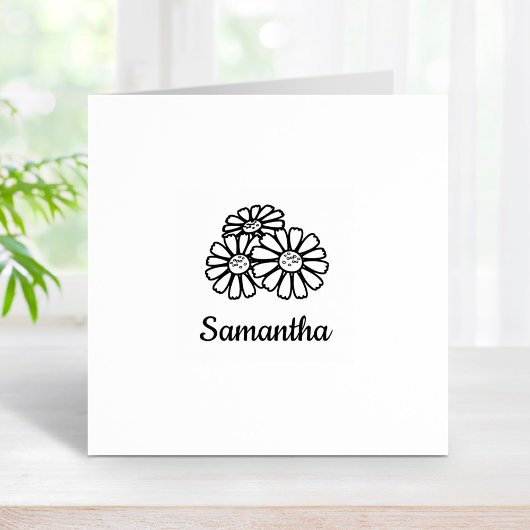 Tampons Encreurs Nom personnalisé de trois baies